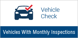 Vehicles with monthly, safety inspections